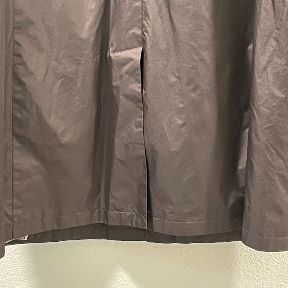 TALBOTS Brown Hooded Windbreaker Long Sleeve Lightweight Raincoat Women L - Picture 9 of 11